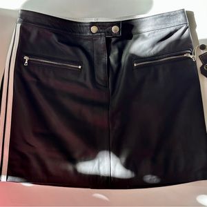 Rag&Bone Black Leather Mini Skirt 2